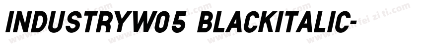IndustryW05 BlackItalic字体转换